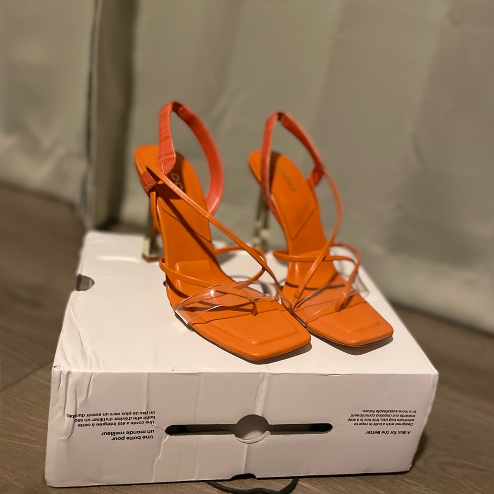 Orange ALDO heels